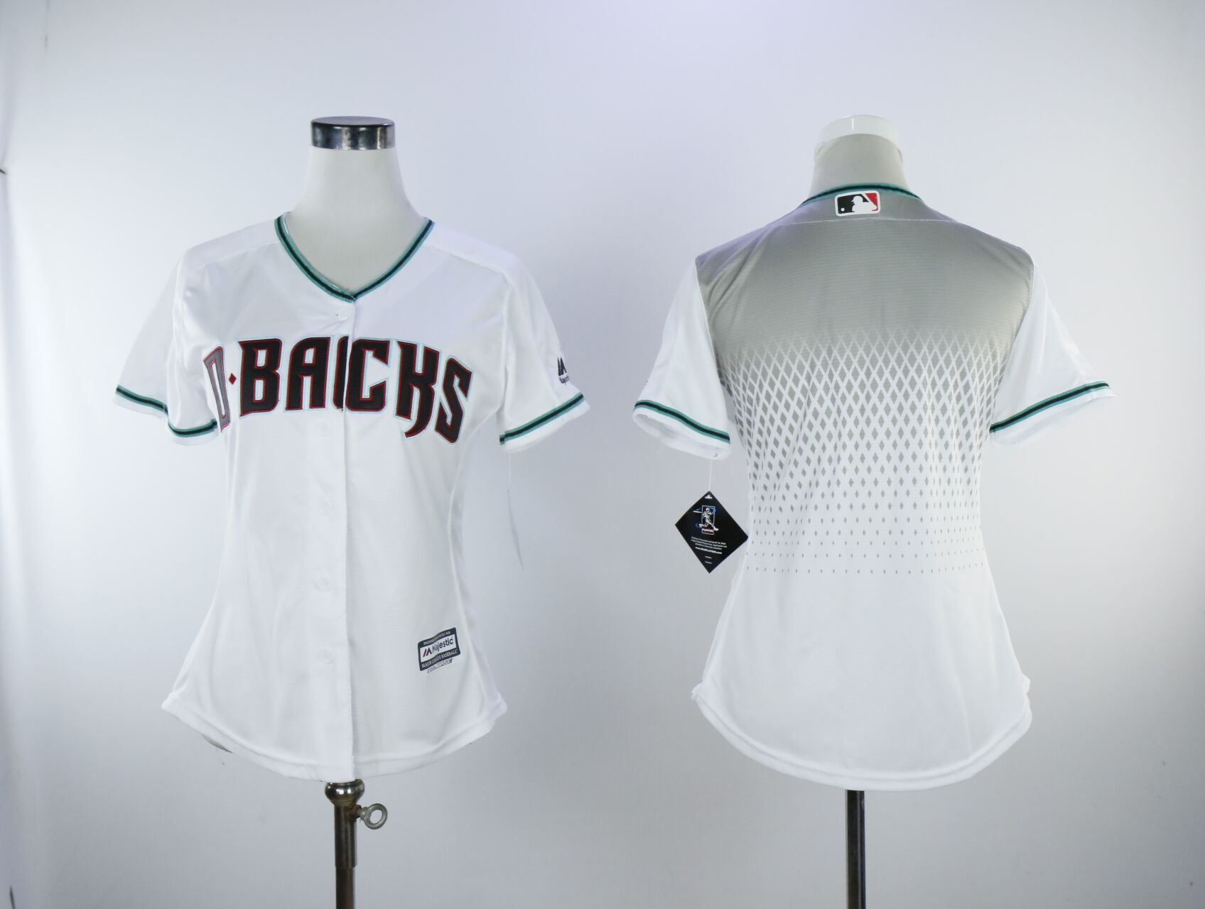 Women Arizona Diamondback Blank White MLB Jerseys->san francisco 49ers->NFL Jersey